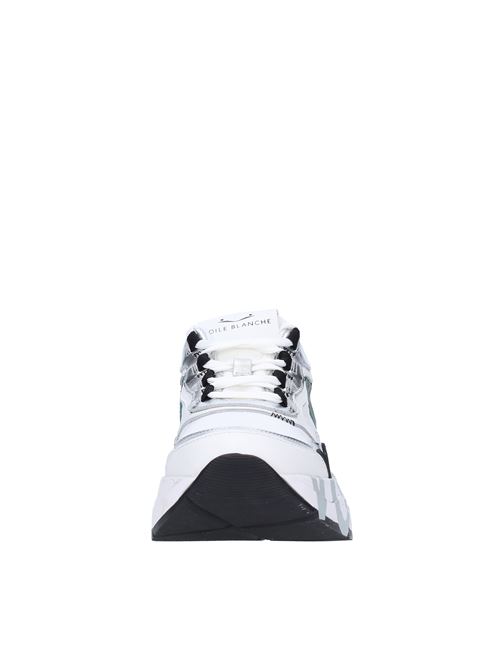 Suede leather and fabric sneakers VOILE BLANCHE | CLUB107WHITE/BLACK/SILVER
